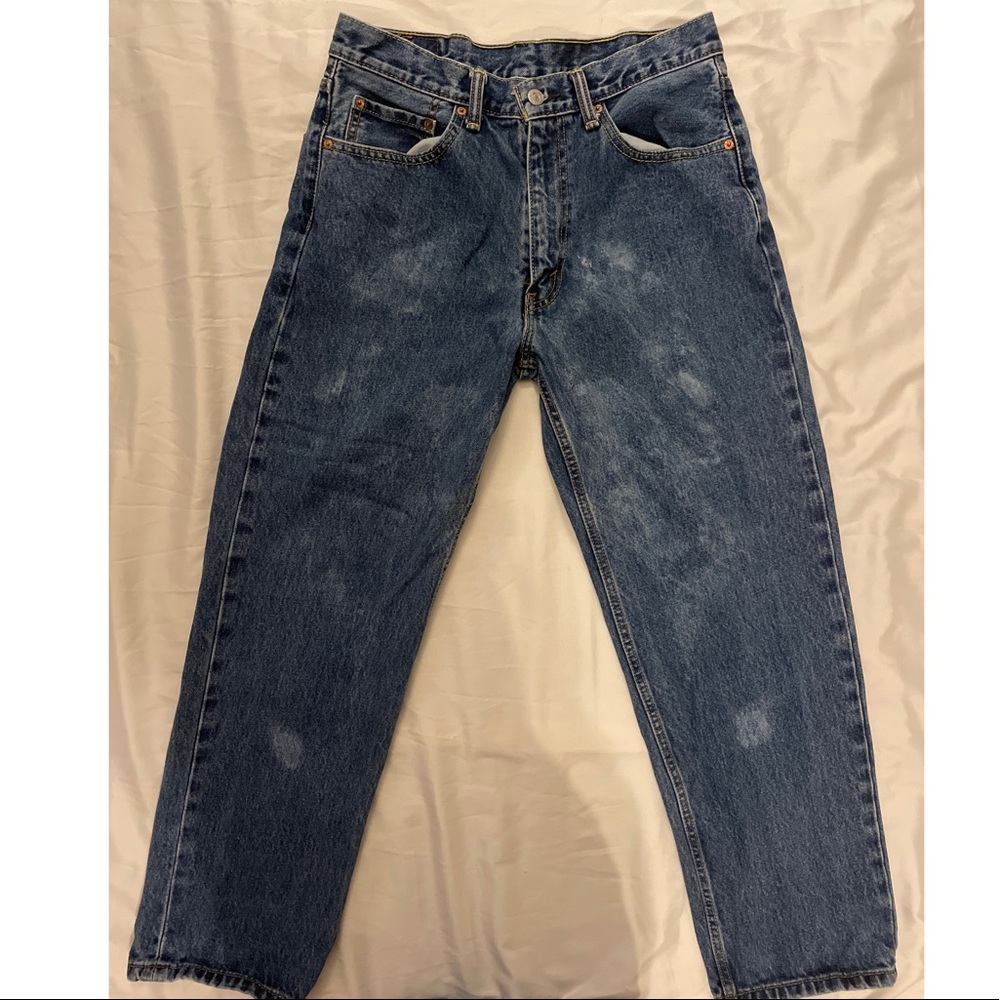 VTG Distressed Bleached Levi 550’s 32x28 actual sz